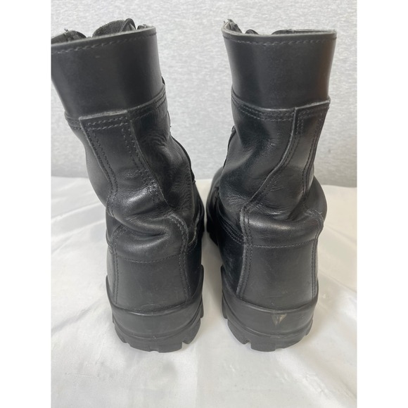 Bates DuraShocks Mens 9.5 W Black Leather Steel Toe Combat Work Boots E01621A main image 6